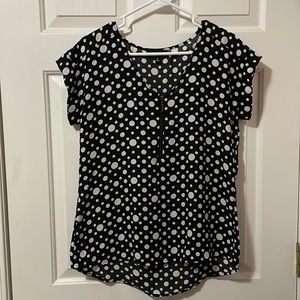 My Michelle Black with White Polka Dots Blouse